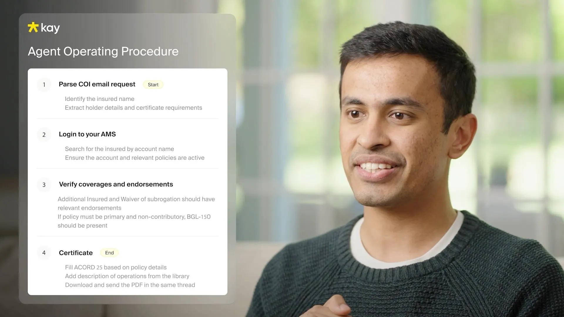 Service card visual for product launch videos